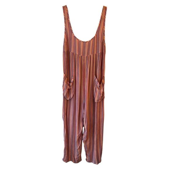 Urban Outfitters Pants - Urban Outfitters Out From Under Jumpsuit Rainbow Striped medium boho festival va